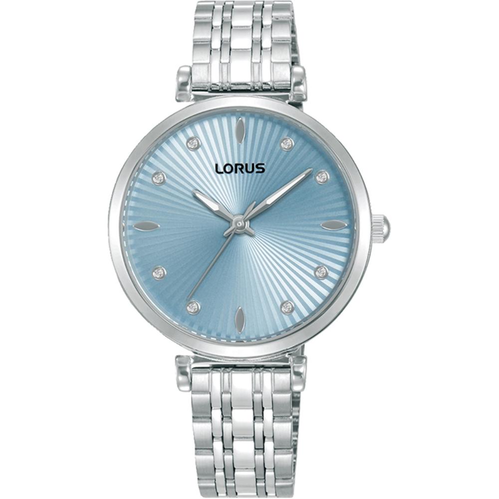 LORUS Lady's Classic Light Blue Dial 32mm Silver Stainless Steel Bracelet RG257XX9