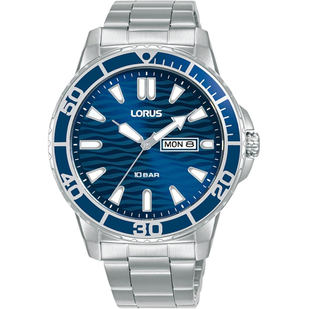 LORUS Sports Gent's Blue Dial 42mm Silver Stainless Steel Bracelet RH357AX9F