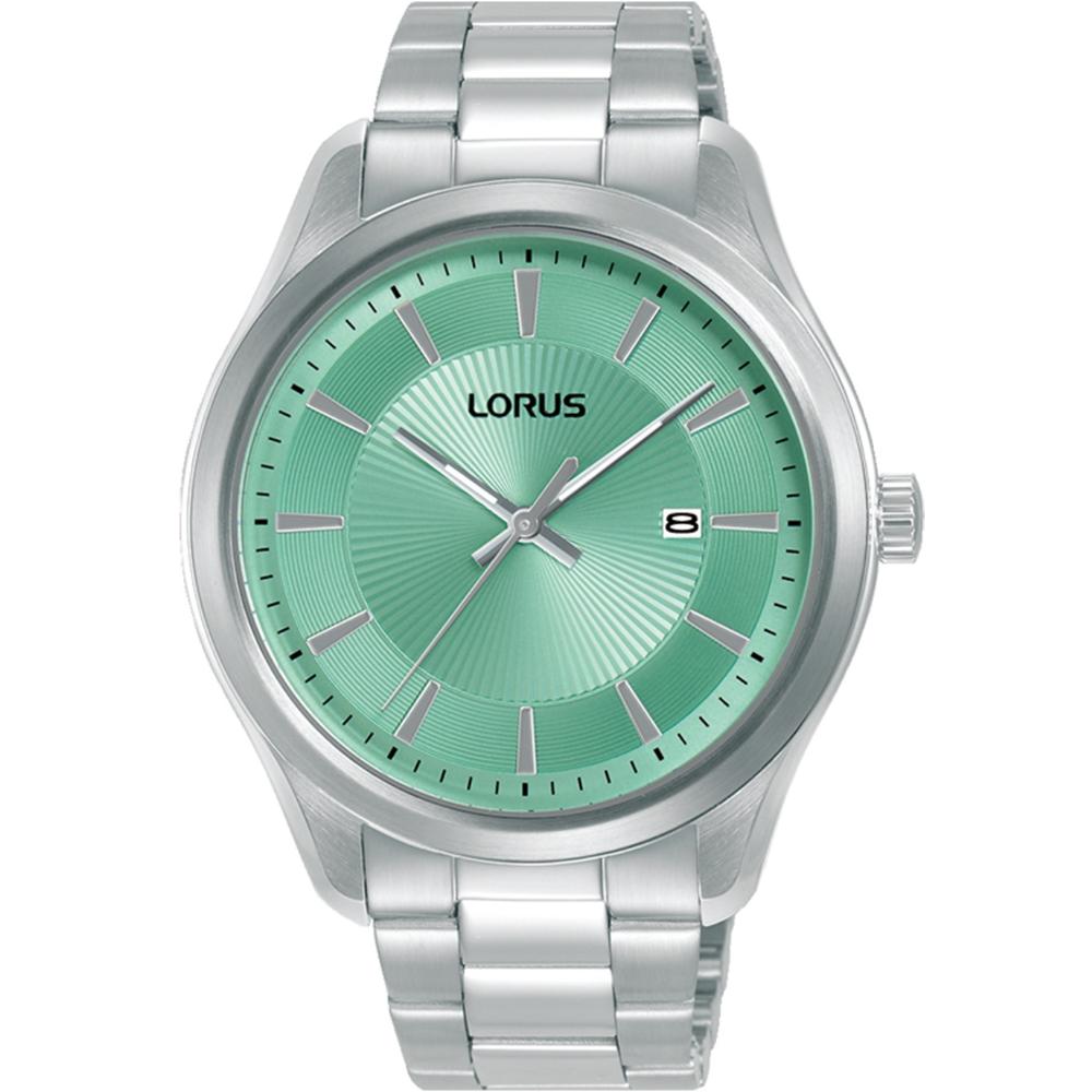 LORUS Men 's Classic Light Green Dial 42mm Silver Stainless Steel Bracelet RH931RX9