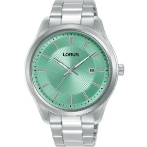 LORUS Men 's Classic Light Green Dial 42mm Silver Stainless Steel Bracelet RH931RX9 - 49565