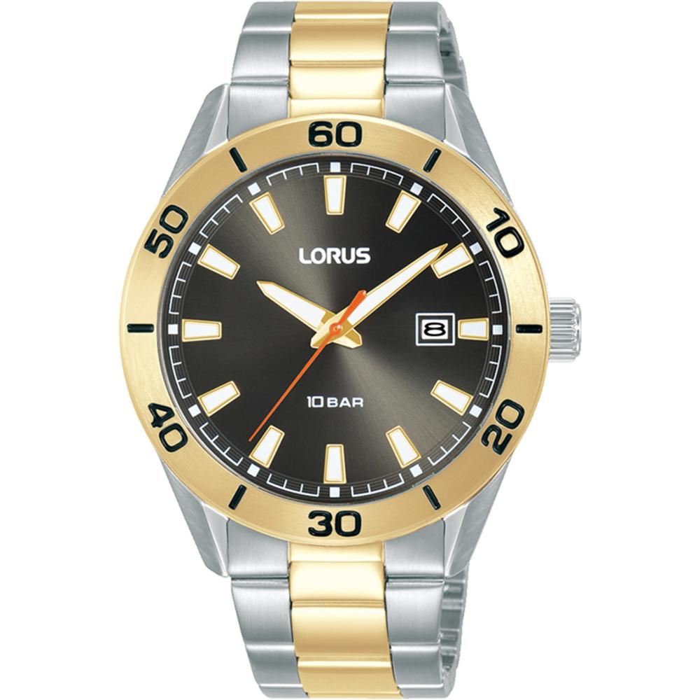 LORUS Sport Grey Dial 40mm Two Tone Gold Stainless Steel Bracelet RH968PX9