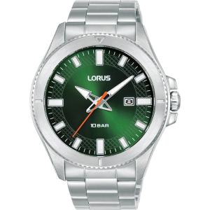 LORUS Sport Green Dial 44mm Silver Stainless Steel Bracelet RH997PX9 - 41853