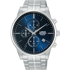 LORUS Urban Chronograph Blue Dial 43mm Silver Stainless Steel Bracelet RM363JX9 - 49583