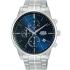 LORUS Urban Chronograph Blue Dial 43mm Silver Stainless Steel Bracelet RM363JX9 - 0