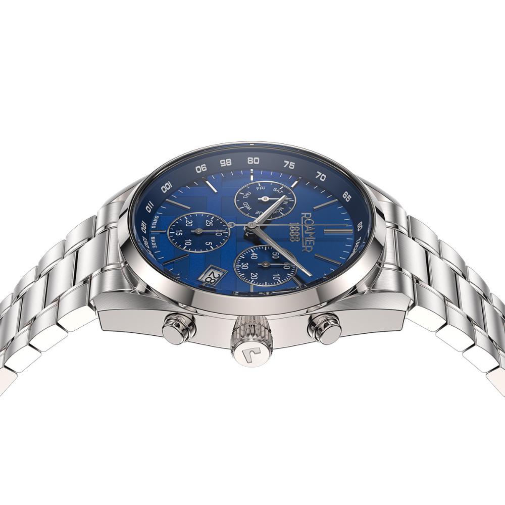 ROAMER Pro Chrono Greek Limited Edition Box Set Blue Dial 43.5mm Silver Stainless Steel Bracelet 993819-41-45-21 - 10