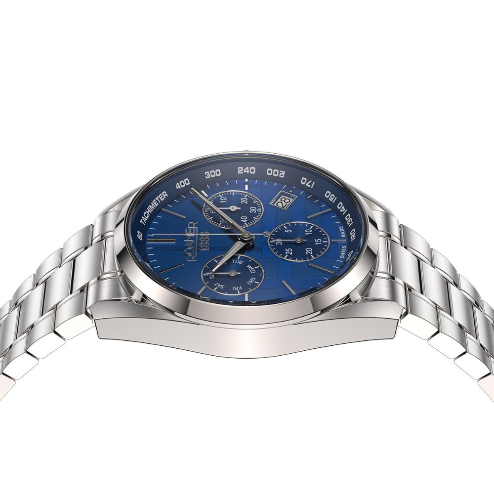 ROAMER Pro Chrono Greek Limited Edition Box Set Blue Dial 43.5mm Silver Stainless Steel Bracelet 993819-41-45-21 - 11