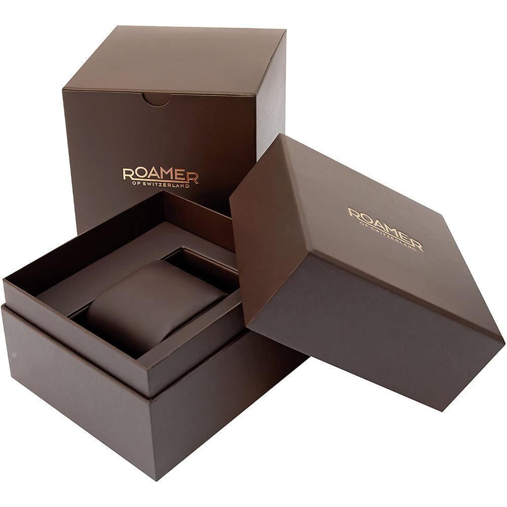 ROAMER R-Line Multifunction Blue 43mm Two Tone Gold Stainless Steel Bracelet 718982-48-45-70