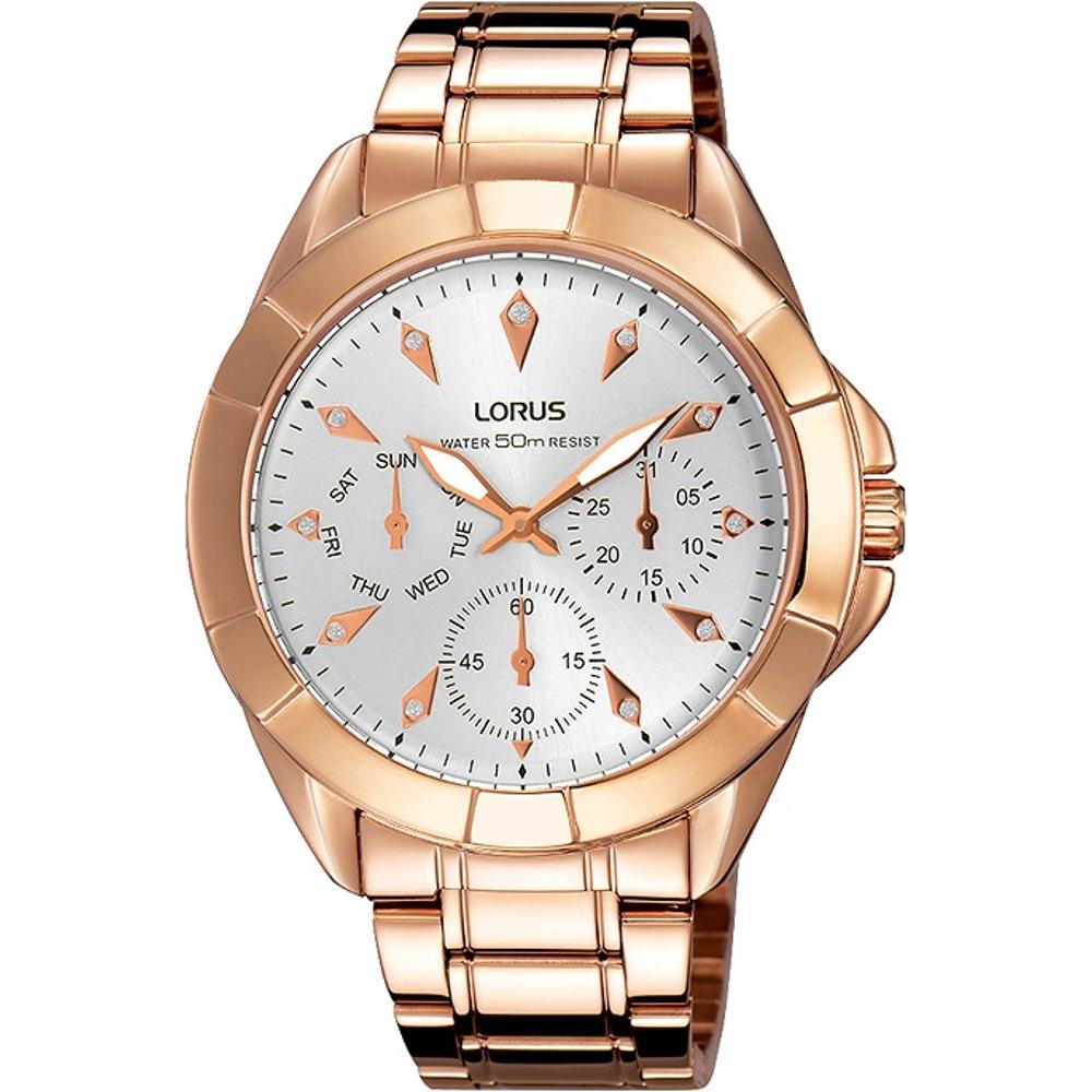 LORUS Chronograph 37mm Rose Gold Stainless Steel Bracelet RP632CX-9