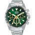 LORUS Sports Chronograph Green Dial 43.5mm Silver Stainless Steel Bracelet RT355KX9 - 0