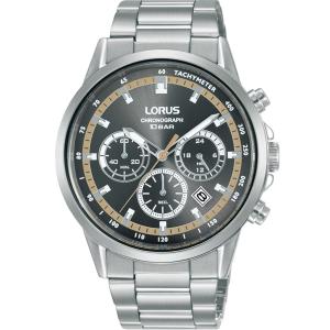 LORUS Sport Chronograph Grey Dial 42mm Silver Stainless Steel Bracelet RT395JX9 - 41895
