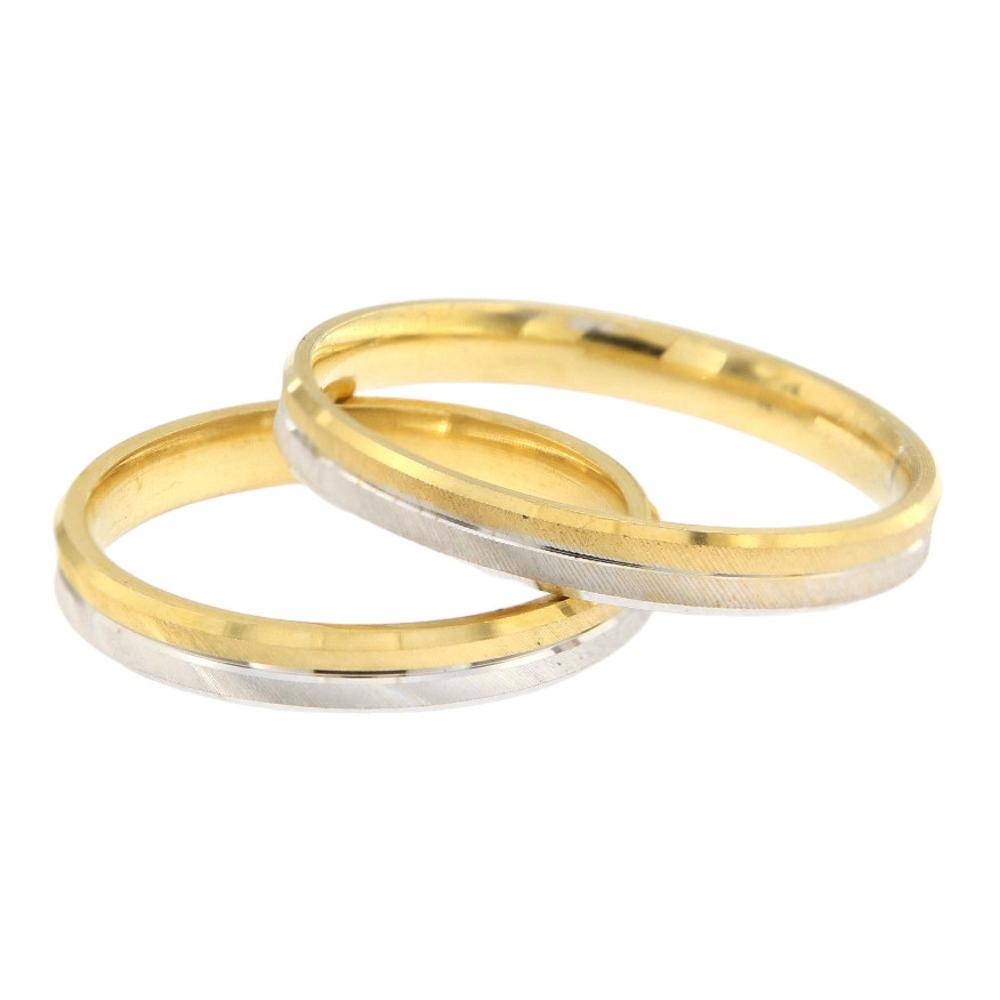 WEDDING RINGS Dinos Karalis Yellow and White Gold S001