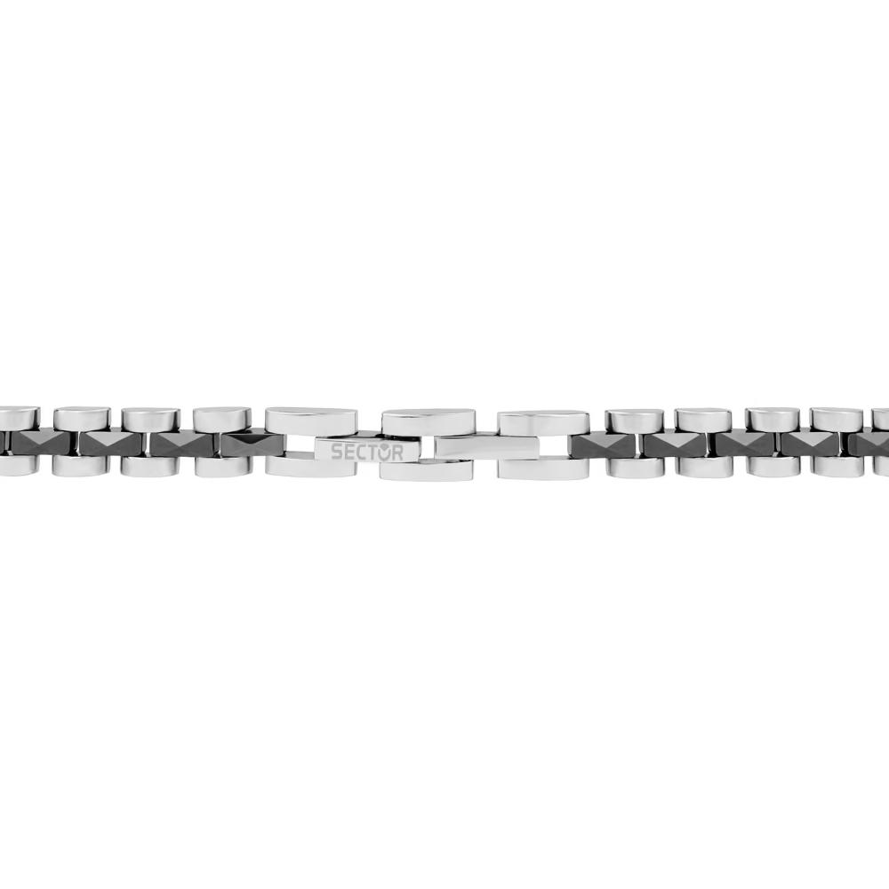 SECTOR Ceramic Bracelet With Silver Stainless Steel SAFR05