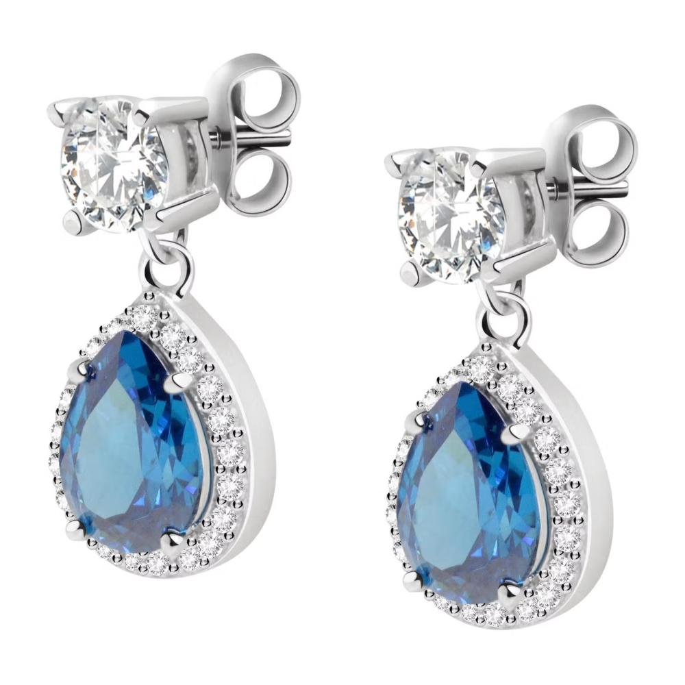 EARRINGS Dangling MORELLATO Tesori Silver 925° with Zircon Stones SAIW10