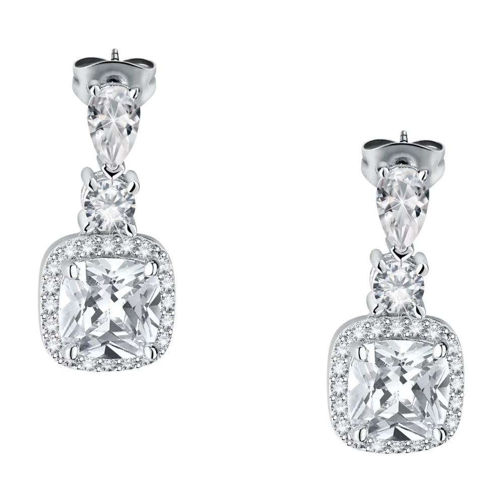 EARRINGS Dangling MORELLATO Tesori Silver 925° with Zircon Stones SAIW111