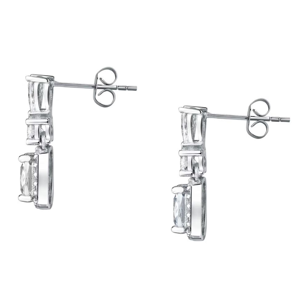 EARRINGS Dangling MORELLATO Tesori Silver 925° with Zircon Stones SAIW111