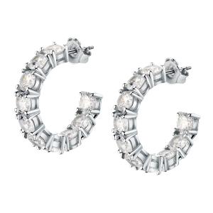 EARRINGS Hoops MORELLATO Silver 925° with Zircon Stones SAIW119 - 52628