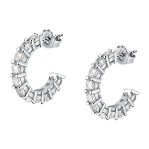 EARRINGS Hoops MORELLATO Tesori Silver 925° with Zircon Stones SAIW120 - 52622