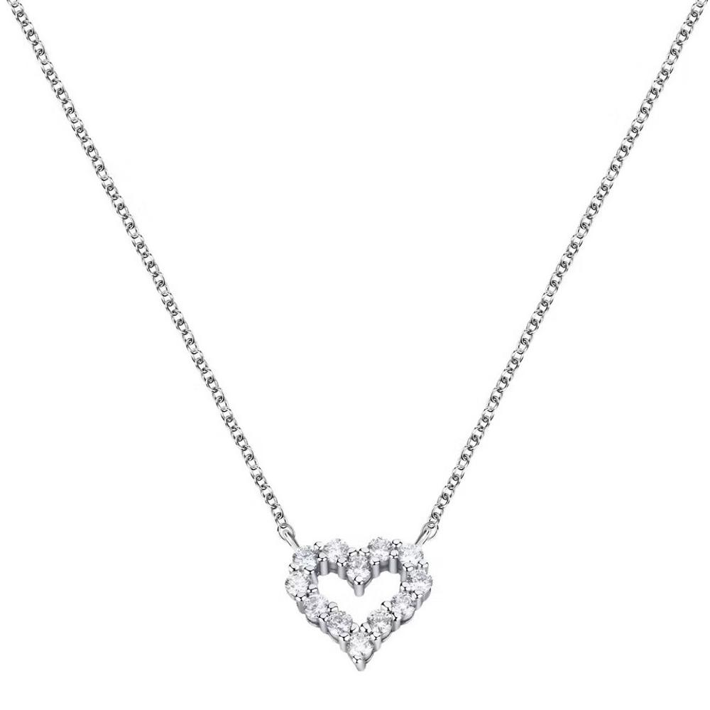 NECKLACE Heart MORELLATO Tesori Silver 925° with Zircon Stones SAIW129