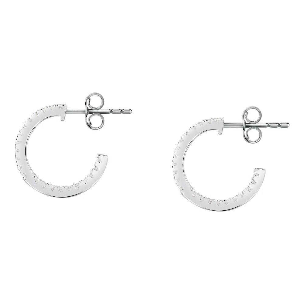 EARRINGS Hoops MORELLATO Tesori Silver 925° with Zircon Stones SAIW146