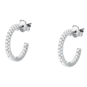 EARRINGS Hoops MORELLATO Tesori Silver 925° with Zircon Stones SAIW146 - 54810