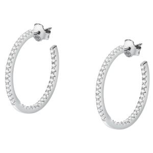 EARRINGS Hoops MORELLATO Tesori Silver 925° with Zircon Stones SAIW147 - 52812