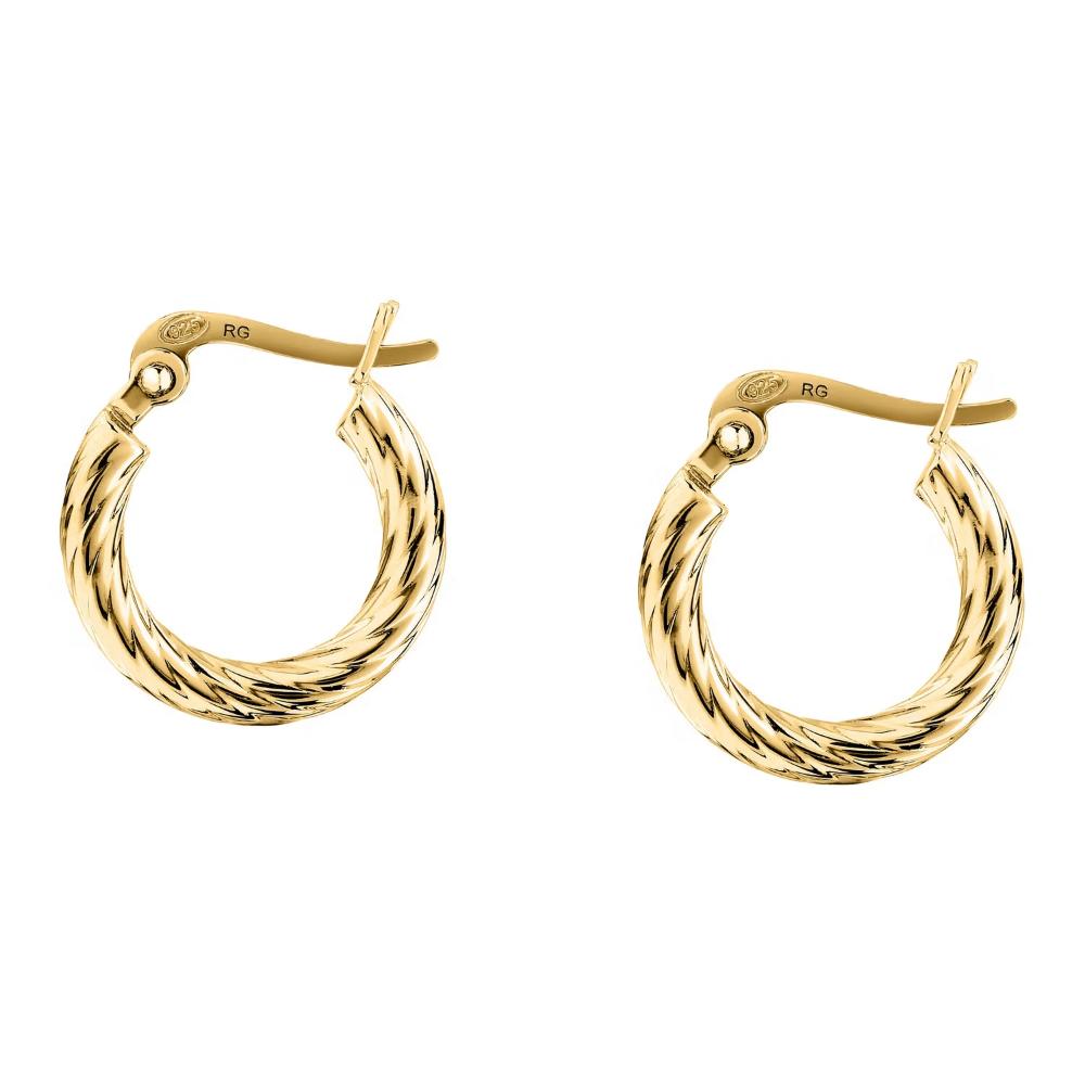 EARRINGS Hoops MORELLATO Tesori Silver 925° Gold-Plated SAIW252