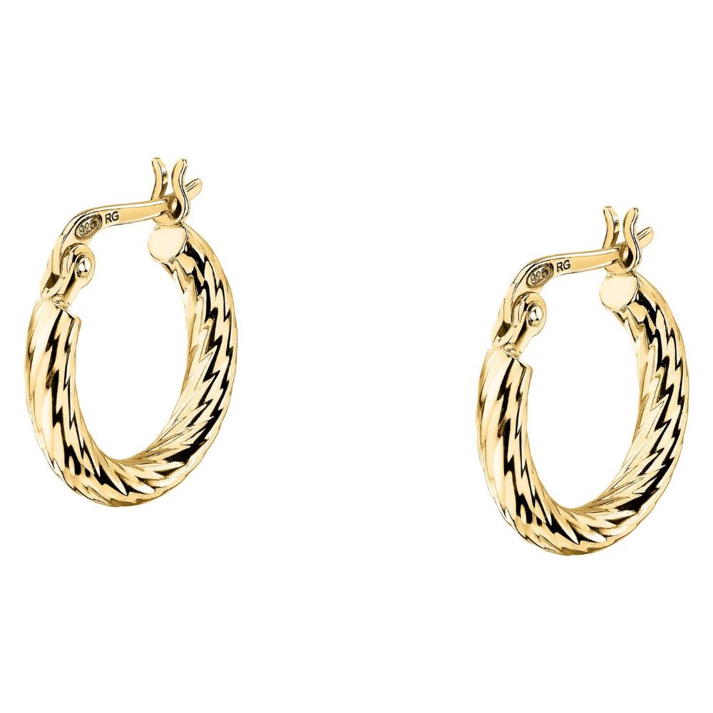 EARRINGS Hoops MORELLATO Tesori Silver 925° Gold-Plated SAIW252