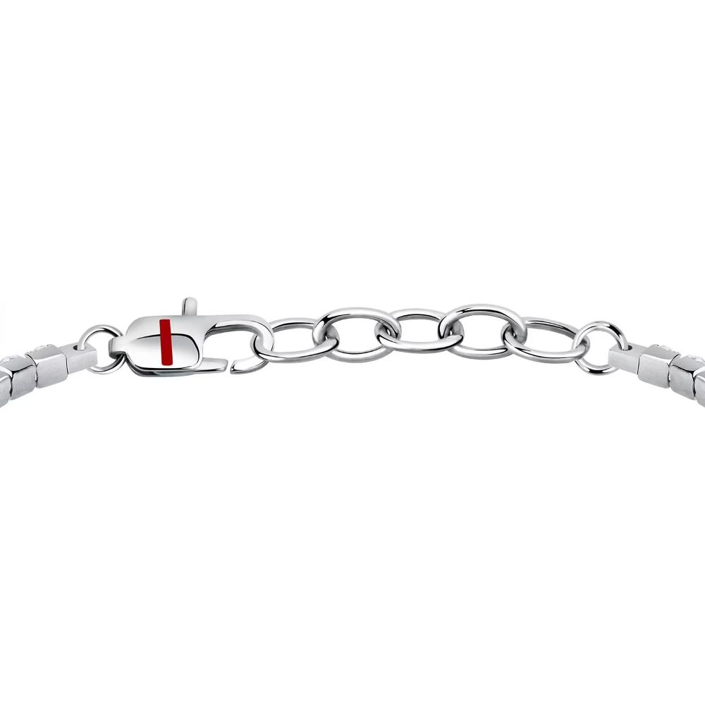 SECTOR Tennis Bracelet Silver Stainless Steel with White Zircon Stones SANN49