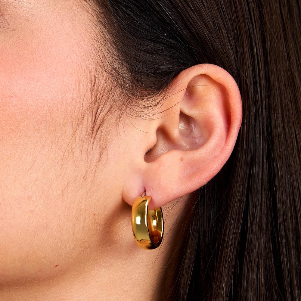 EARRINGS Hoops MORELLATO Creole from Gold-Plated Silver 925° SAUP33