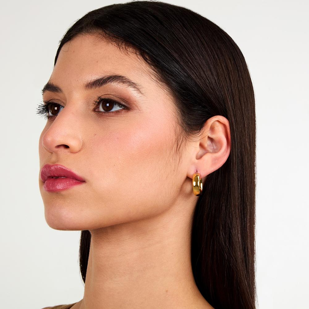 EARRINGS Hoops MORELLATO Creole from Gold-Plated Silver 925° SAUP33