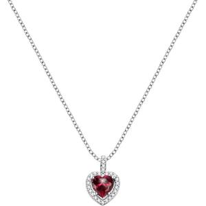 NECKLACE Rosette Heart MORELLATO Tesori Silver 925° with Zircon Stones SAVB04 - 52756