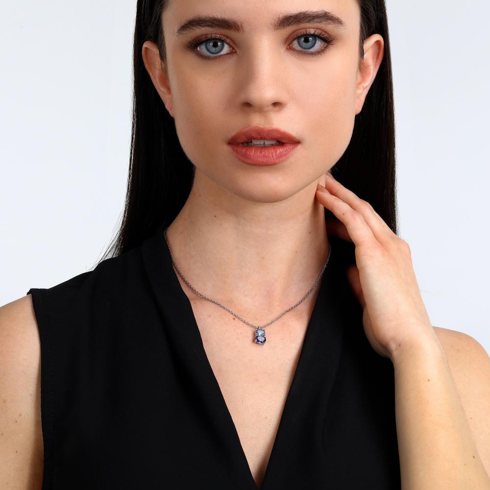ΚΟΛΙΕ MORELLATO Colori από Ασήμι 925° με Πέτρες Ζιργκόν SAVY15