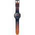 SWATCH Essentials Essentially Confident Three Hands 47mm Blue and Orange Silicon Strap SB01S700 - 3