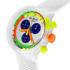 SWATCH Big Bold Chronograph Neon Jelly 47mm White Silicone Strap SB02K100 - 1