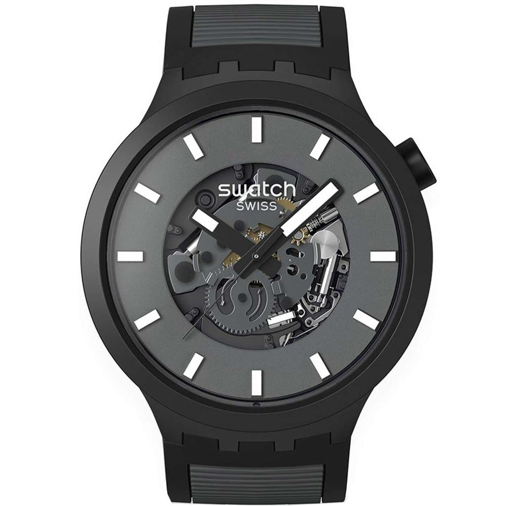 SWATCH Big Bold Past The Horizon 47mm Grey Biosourced Strap SB05B113