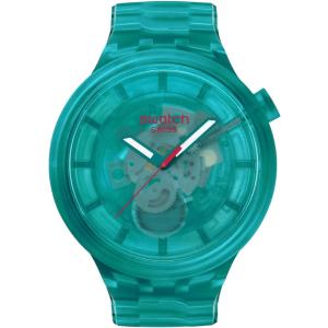 SWATCH Colors Of Joy Turquoise Joy 47mm Turquoise Bio-Sourced Bracelet SB05L101 - 47502