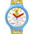 SWATCH Big Bold Bioceramic Best. Dad. Ever. 47mm Blue Silicone Strap SB05Z100 - 0