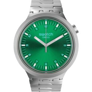 SWATCH Big Bold Irony Forest Face 47mm Silver Stainless Steel Bracelet SB07S101G - 39930