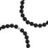 STEEL & BARNETT Matt Men's Bracelet in Black Stainless Steel and Black Onyx SBB023 - 1