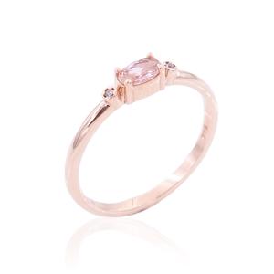 RING SENZIO Rose Gold 14K with Zircon SD447 - 21970