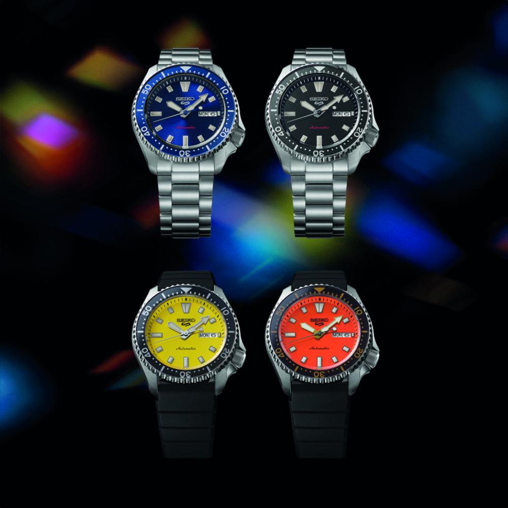 SEIKO 5 Sports Automatic SKX "Redux in Koniro" Blue Dial 42.5mm Silver Stainless Steel Bracelet SRPL83K1