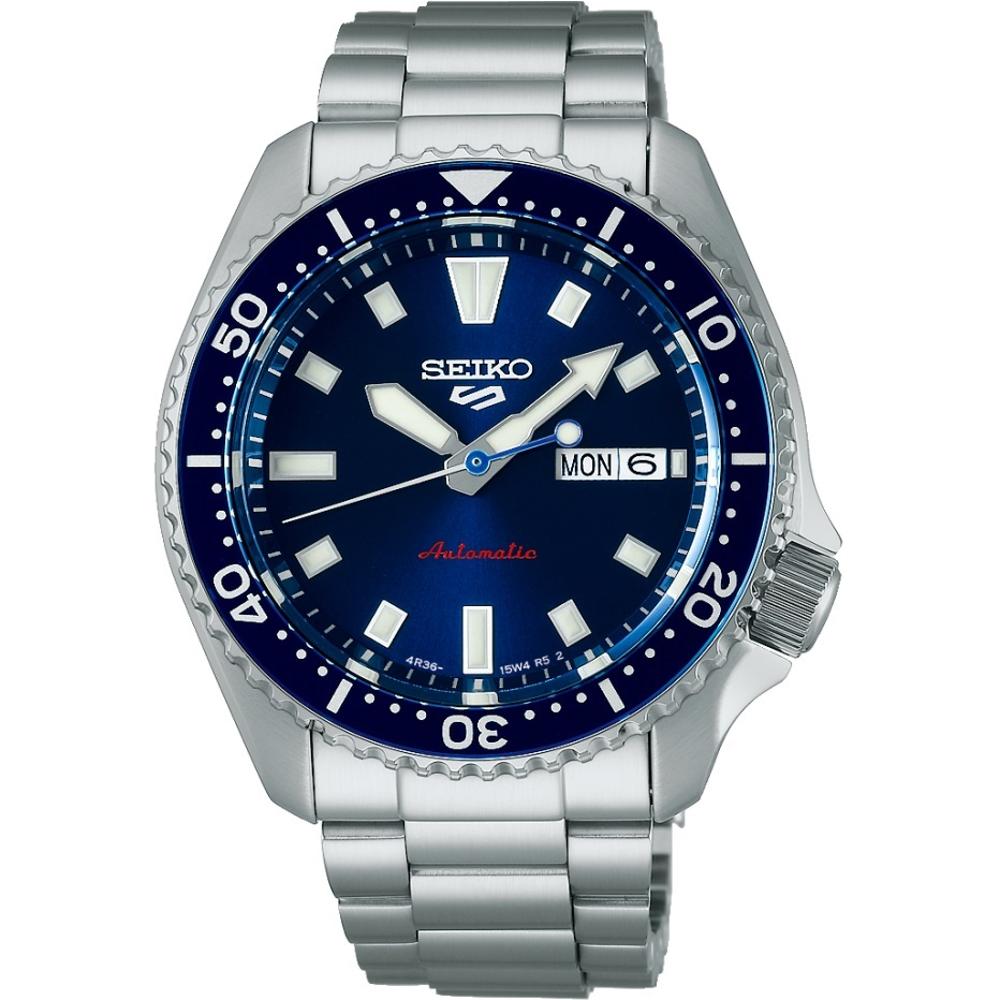 SEIKO 5 Sports Automatic SKX "Redux in Koniro" Blue Dial 42.5mm Silver Stainless Steel Bracelet SRPL83K1