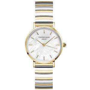 ROSEFIELD The Small Edit Mother of Pearl Dial 26mm Two Tone Silver & Gold Stainless Steel Bracelet SEWDSG-SE03 - 51216