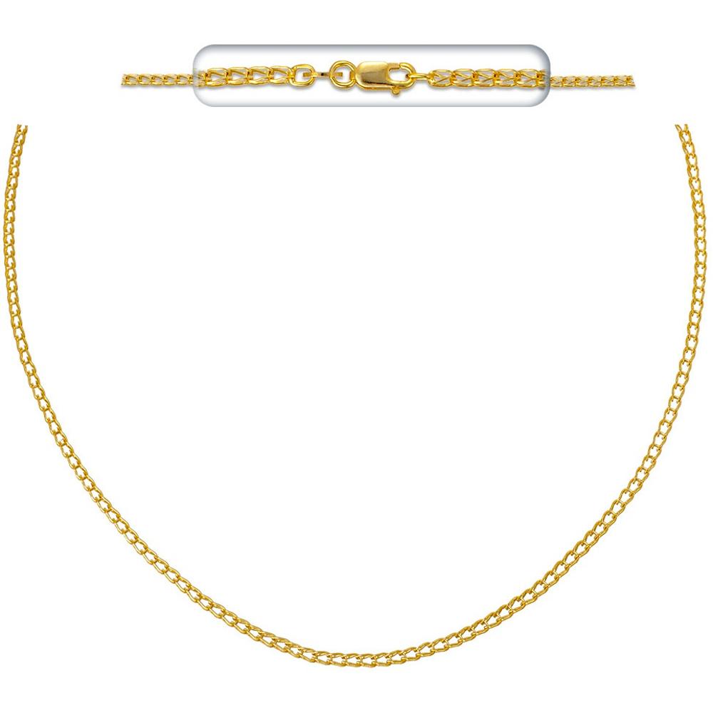 CHAIN for the Neck ​​Byzantine Octara Handmade #2 55cm K14 Yellow Gold SFO070K.55