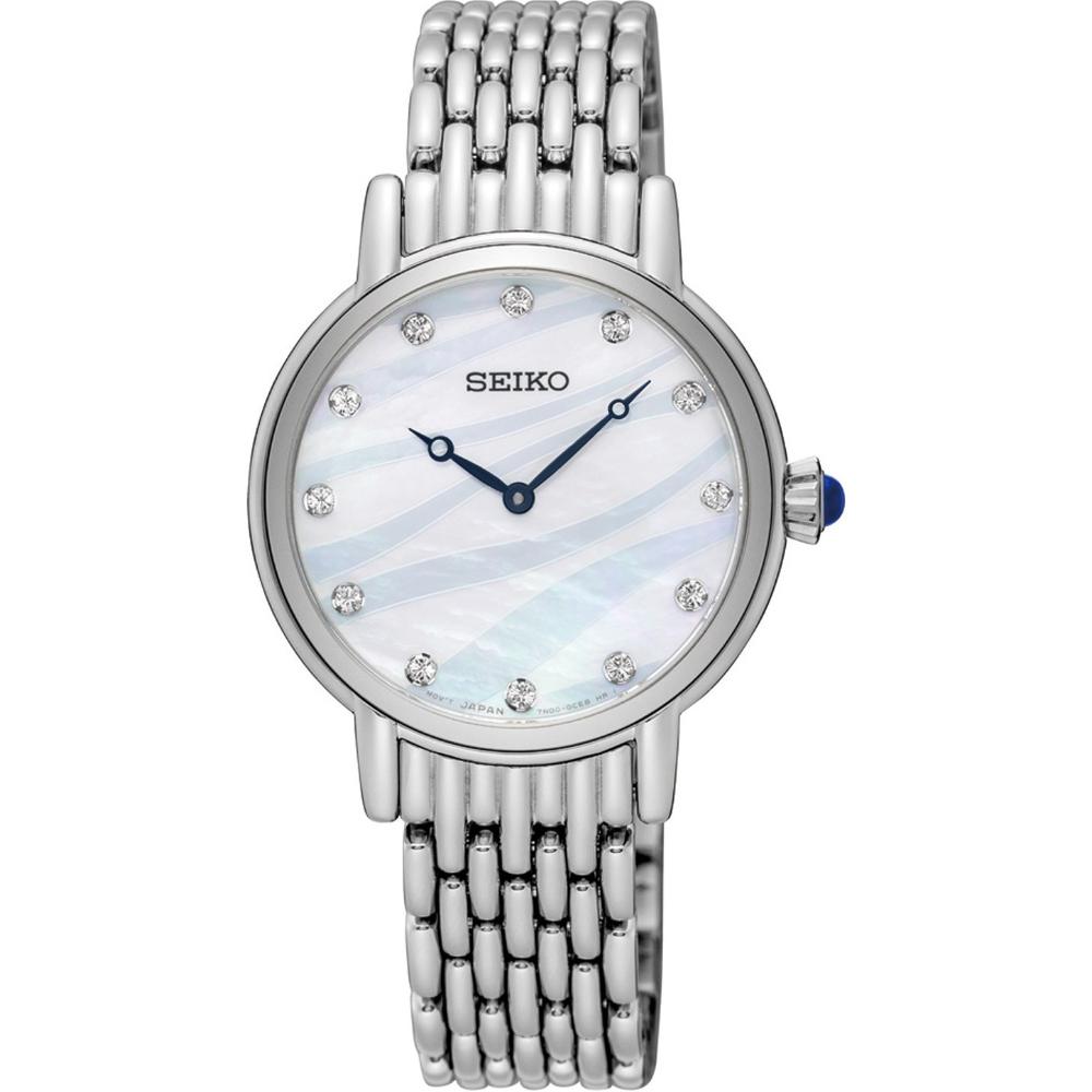 SEIKO Classic Two Hands 29.4mm Silver Stainless Steel Bracelet SFQ807P1