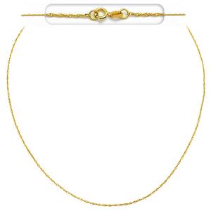 CHAIN Necklace Singapore #1 40cm K14 Yellow Gold SIG-020K.40 - 42122