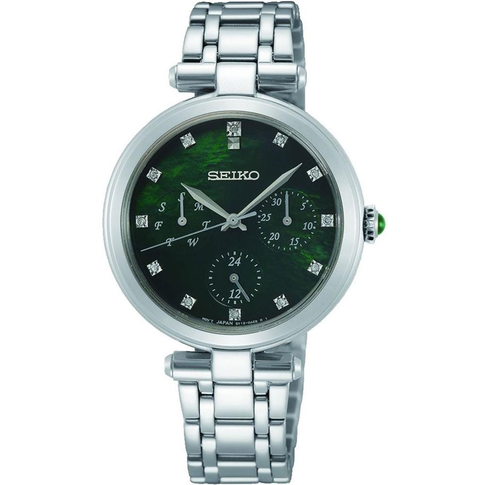 SEIKO Conceptual Series Diamonds Multifunction 32.5mm Silver Stainless Steel Bracelet SKY063P1