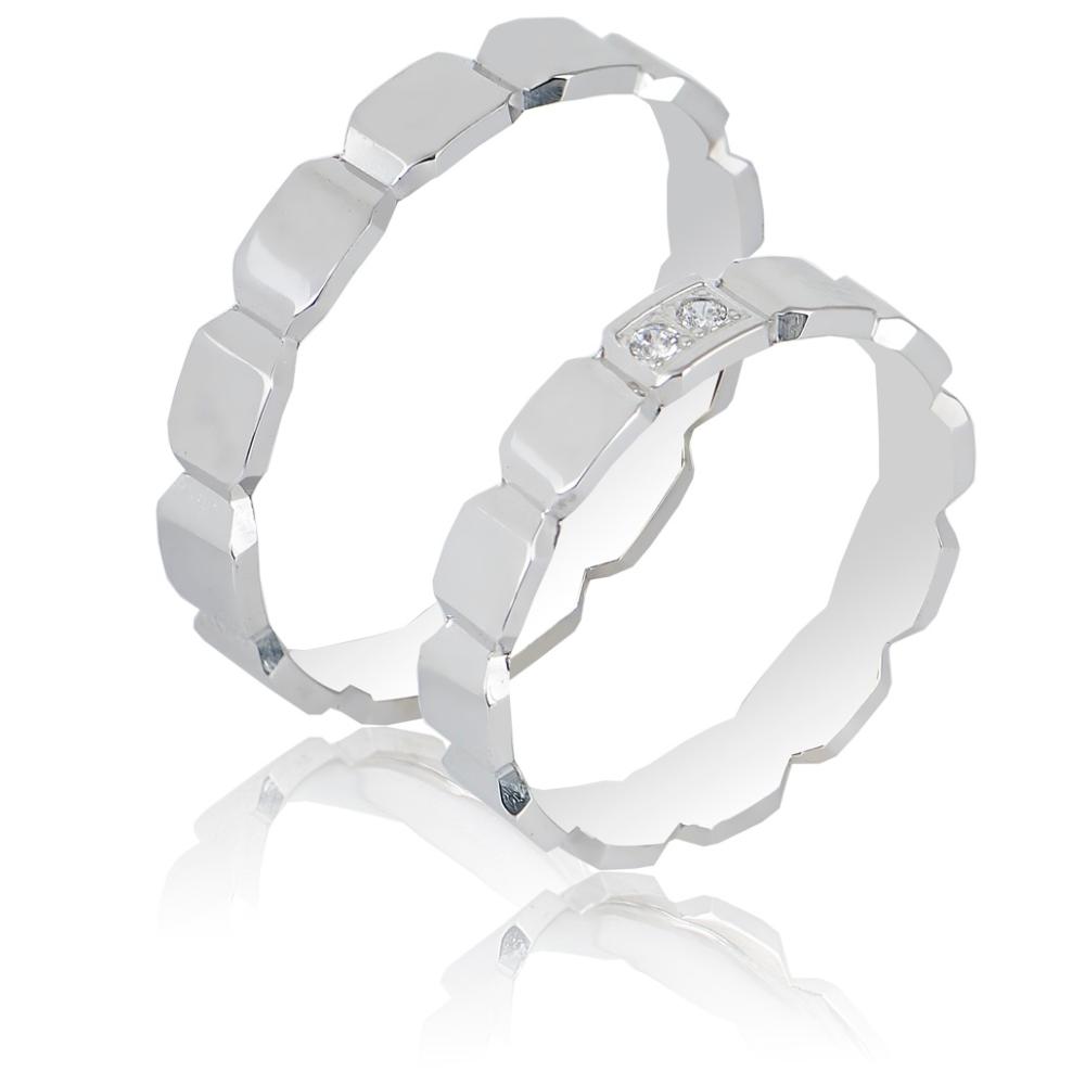 MASCHIO FEMMINA Sottile Plus Collection Wedding Rings White Gold SL113