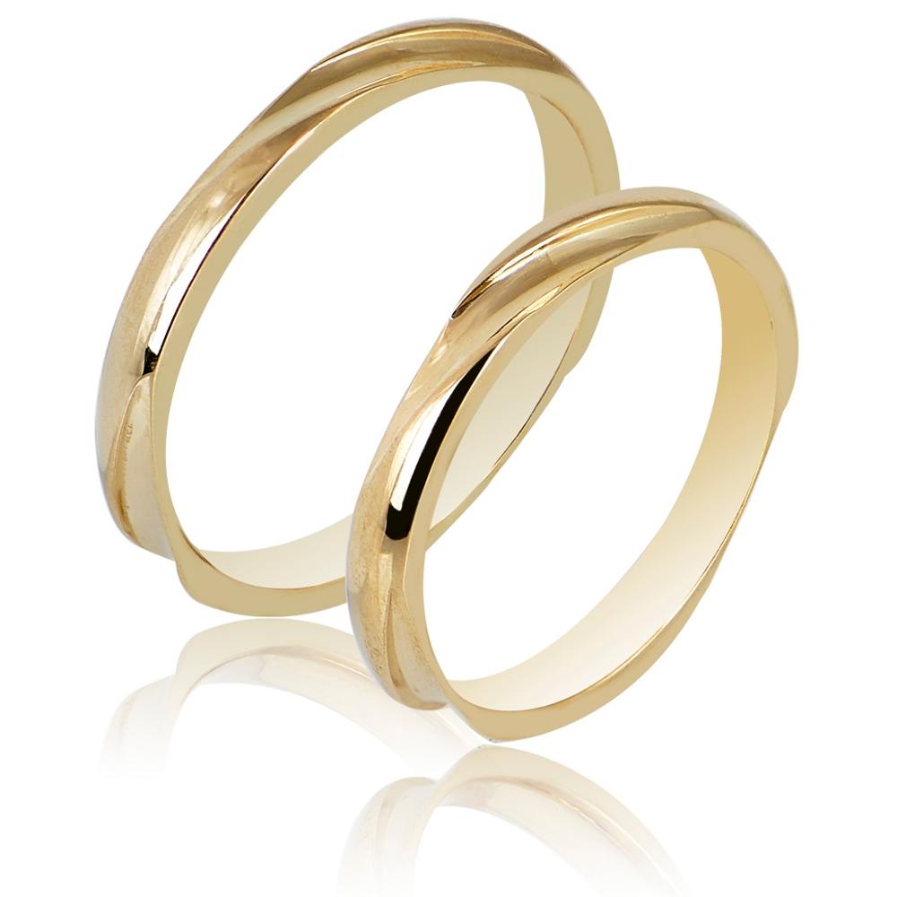 MASCHIO FEMMINA Sottile Plus Collection Wedding Rings Yellow Gold SL114