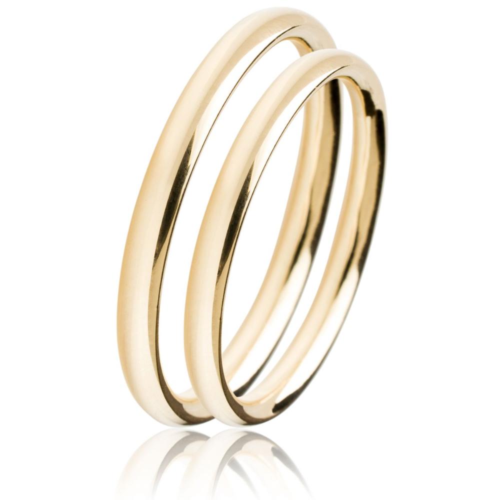 MASCHIO FEMMINA Slim Classic Wedding Rings Yellow Gold SL02